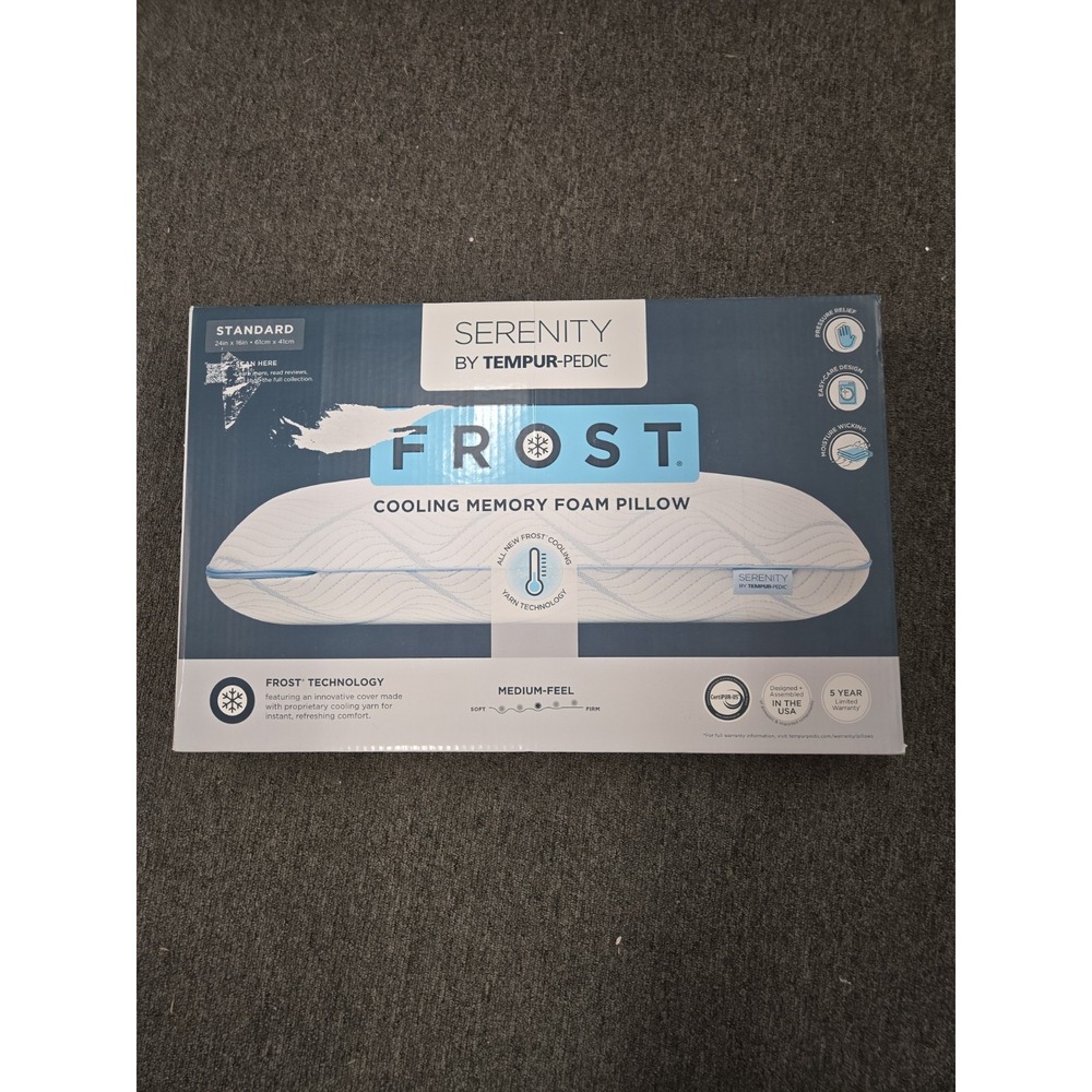 Serenity by Tempur-Pedic Frost Cooling Memory Foam Pillow